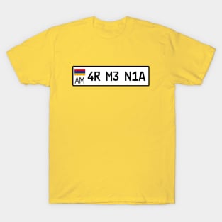 Armenia car license plate T-Shirt